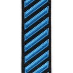 Service Stripes - Continuous, Blue/Black Twill, 5/16 x 1 7/8"